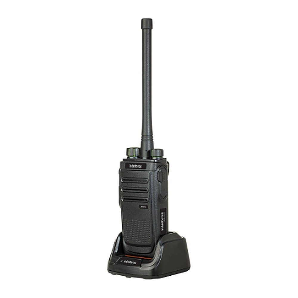 Rádio comunicador Intelbras RPD8 com base carregadora