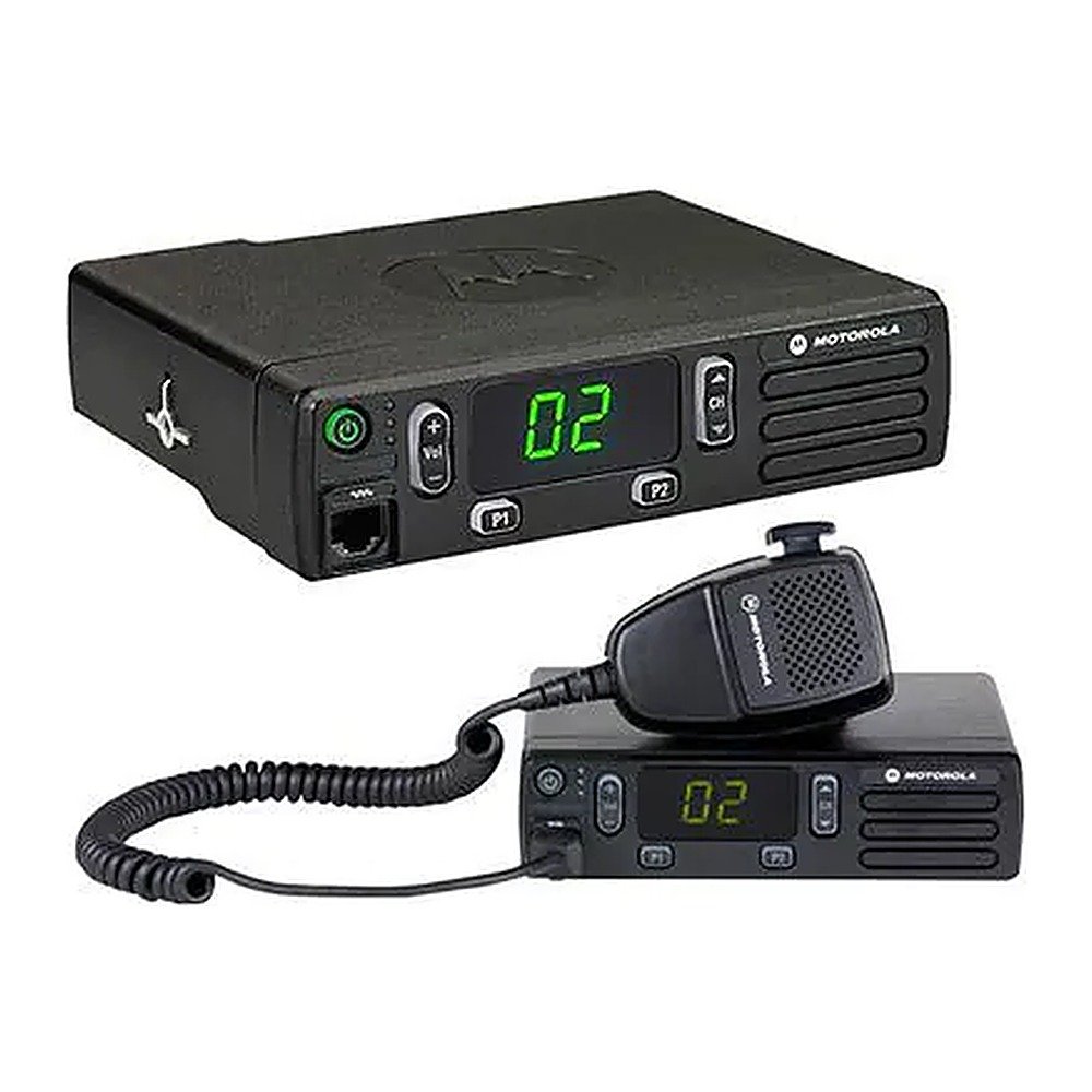 Rádio móvel DEM 300 com microfone